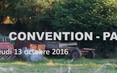 CONVENTION – PAYSAGE 13 octobre 2016 au Bois du Cazier (Marcinelle)