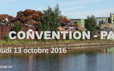 CONVENTION – PAYSAGE 13 octobre 2016 au Bois du Cazier (Marcinelle)