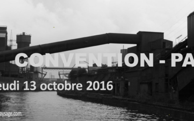 CONVENTION – PAYSAGE 13 octobre 2016 au Bois du Cazier (Marcinelle)