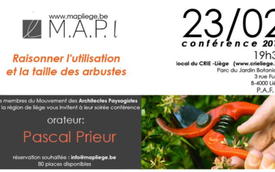 Mouvement des Architectes Paysagistes de LIEGE : info de Madame Myriam AUQUIERE